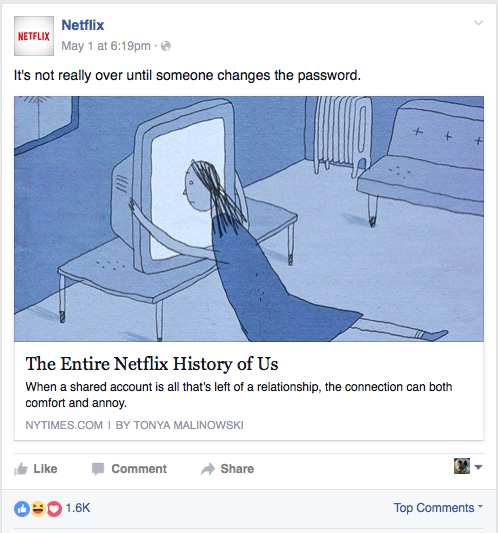 Netflix Facebook Post Social Media Voice