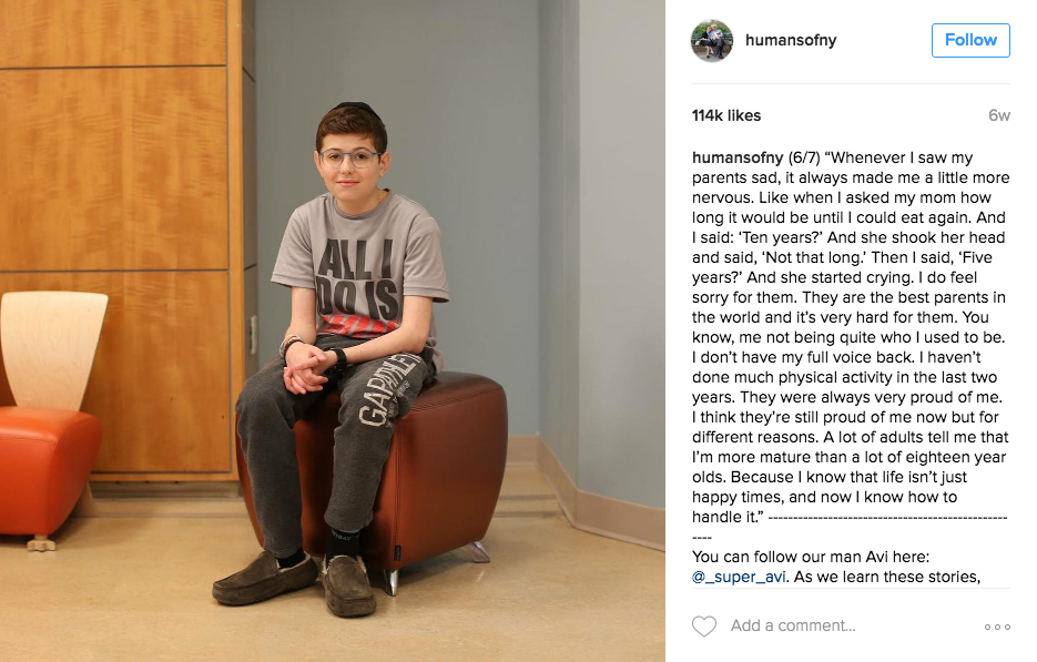 HONY Instagram Series on Fighting Pediatric Cancer