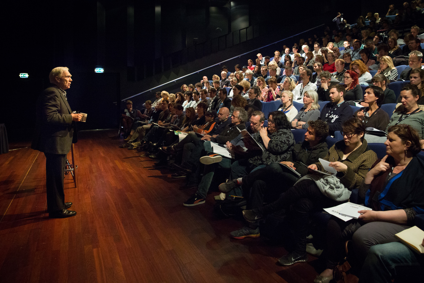 Robert McKee Lecturing in Amsterdam