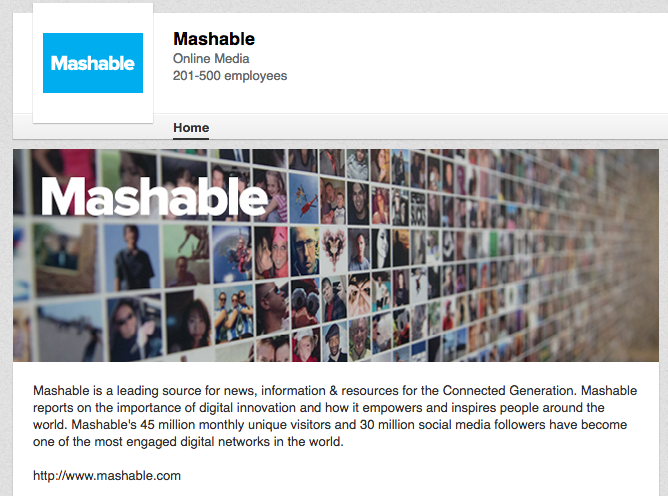 Mashable on LinkedIn