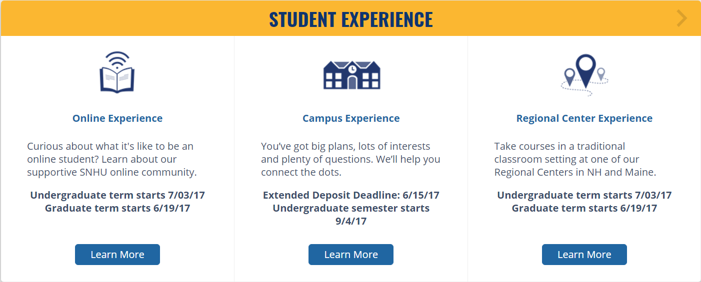 SNHU student experience