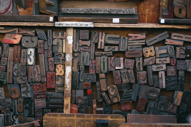 letters for typesetting