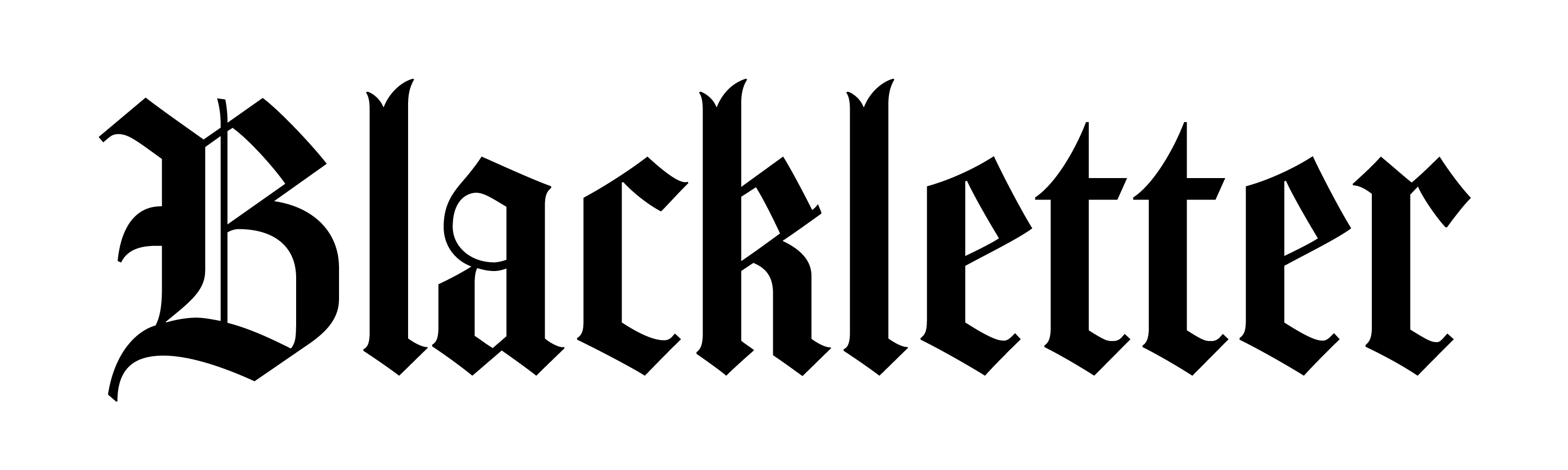 blackletter typeface