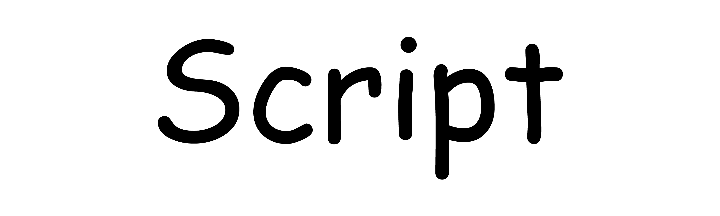 script typeface
