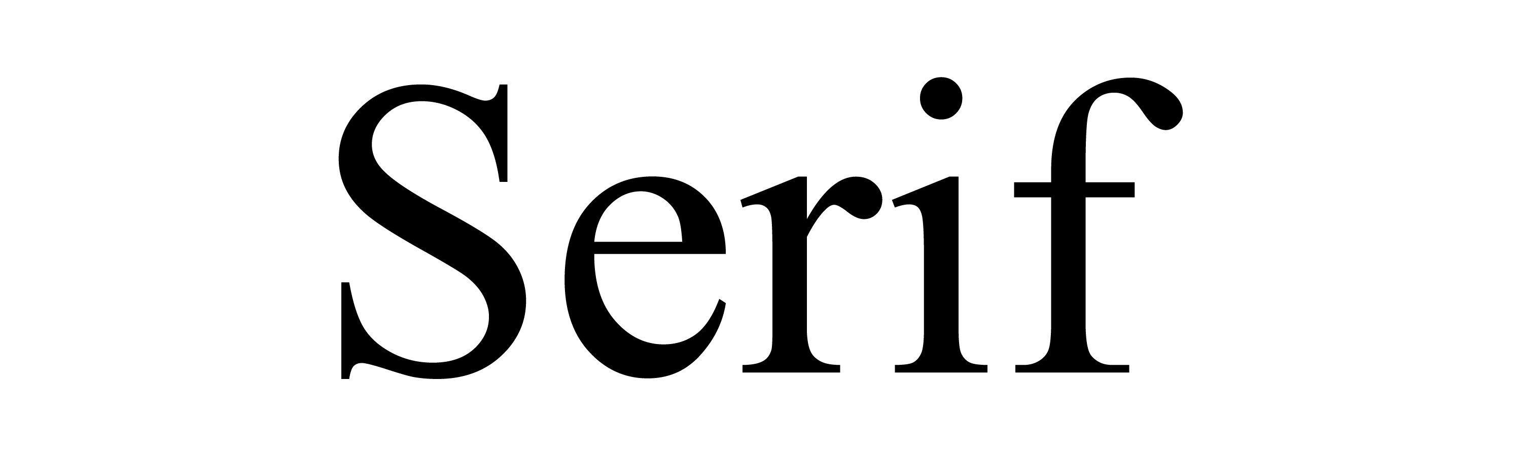 serif typeface
