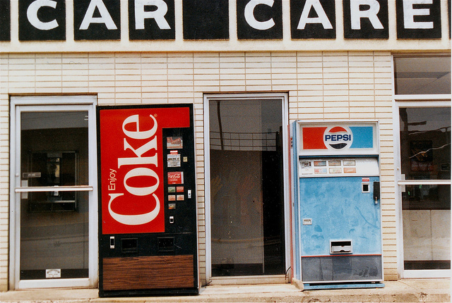 Coke and Pepsi machines