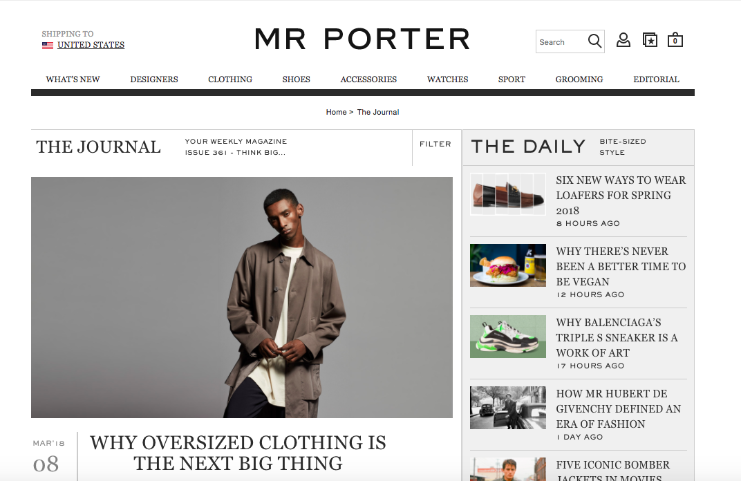 Mr Porter The Journal