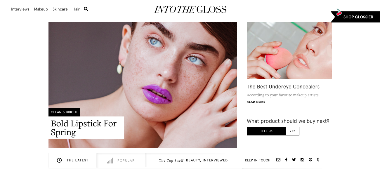 Into the Gloss Website