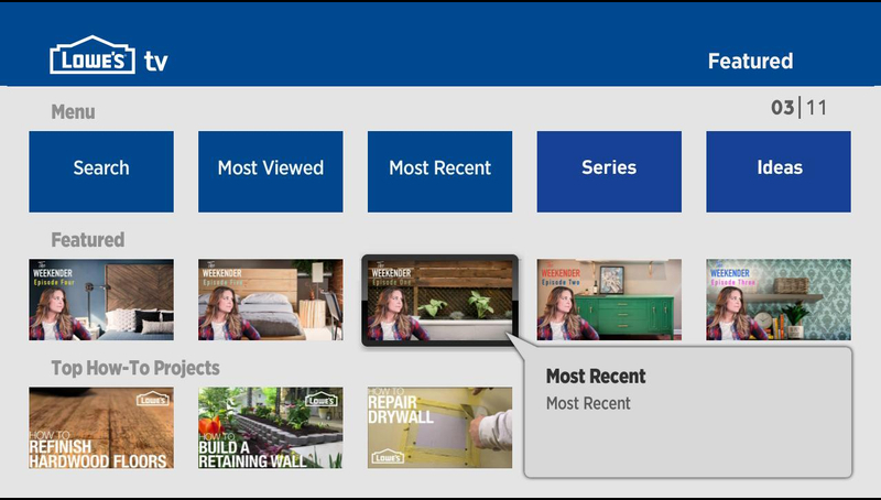 Lowe's TV app