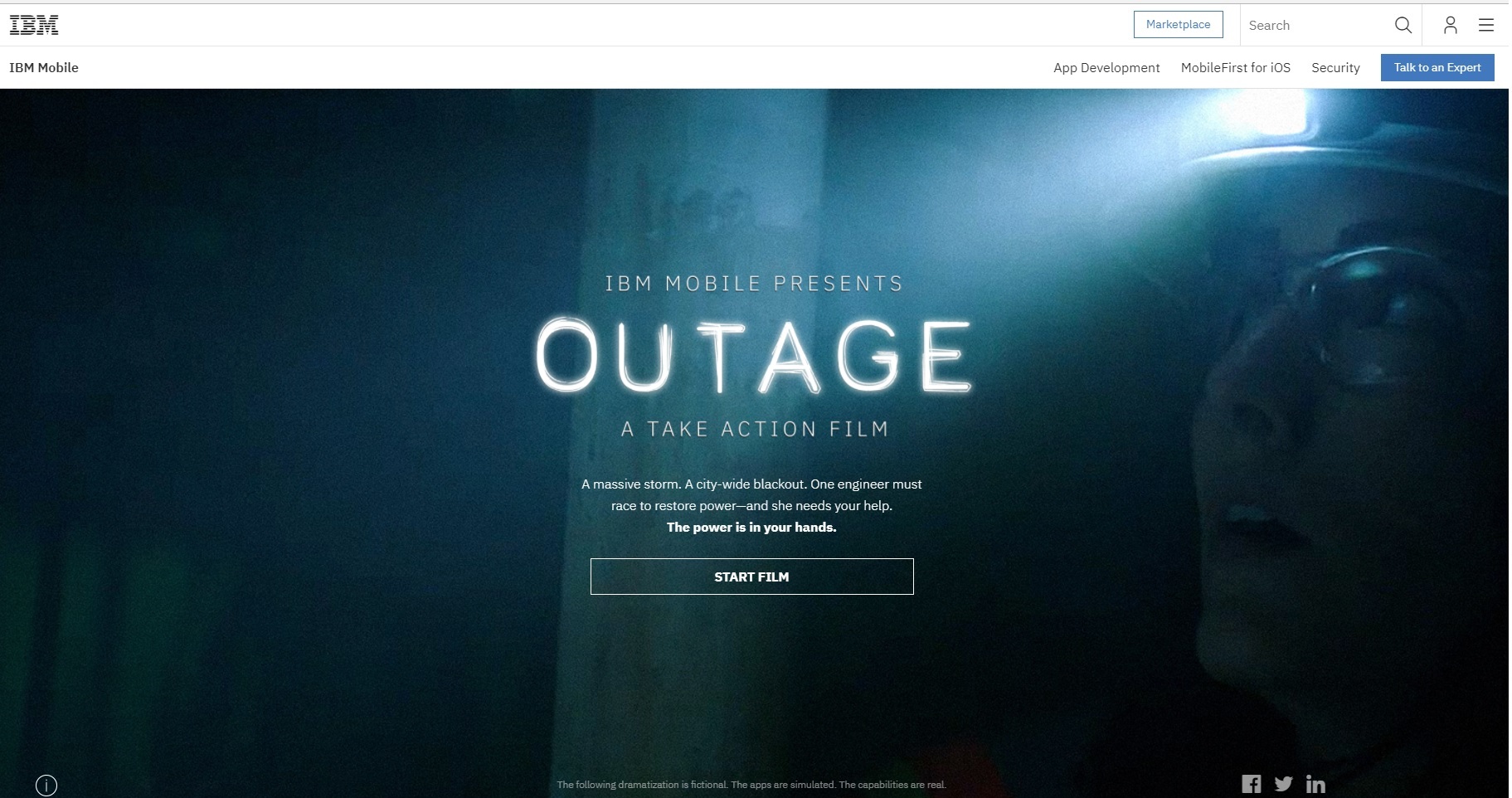 IBM OUTAGE film home