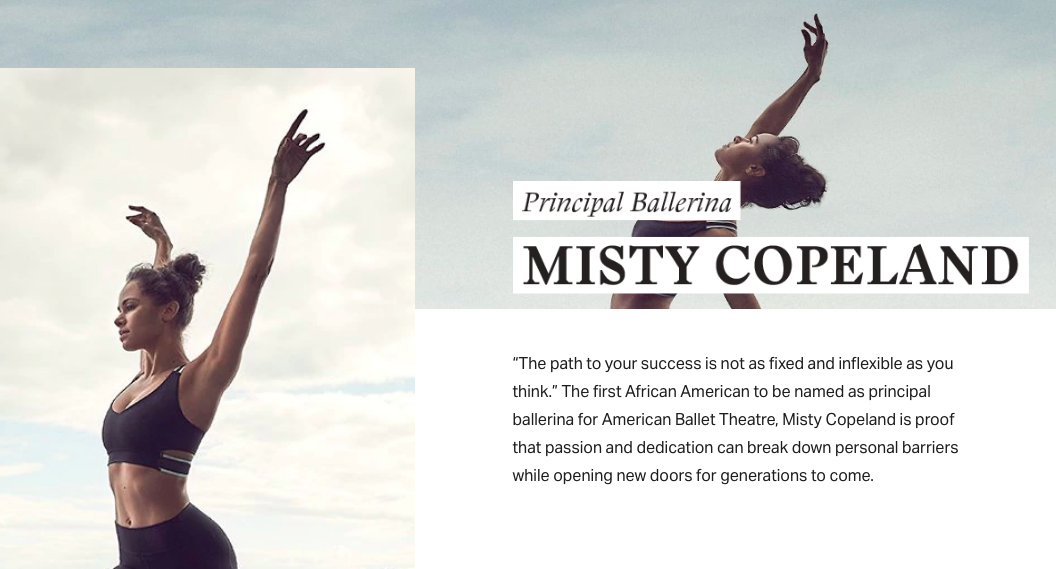 Misty Copeland underdog marketing