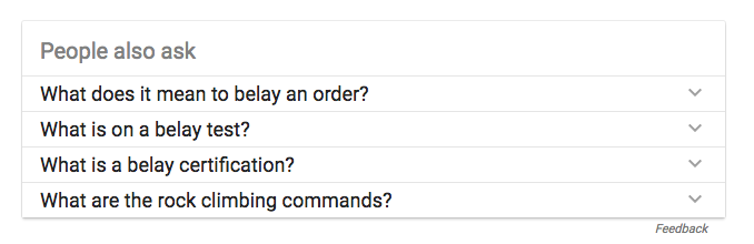 Google people also ask