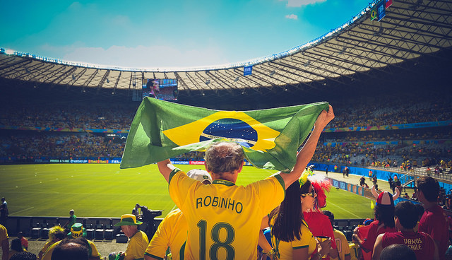 Brazil fan at World Cup