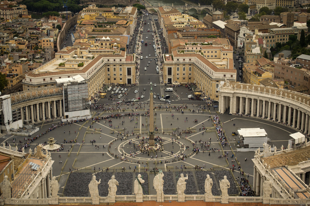 St. Peter's Basilica sky view