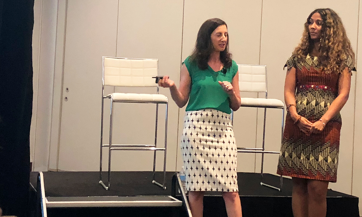 Sarah Nunes and Leona Frank of Vistaprint present during Forward 2018