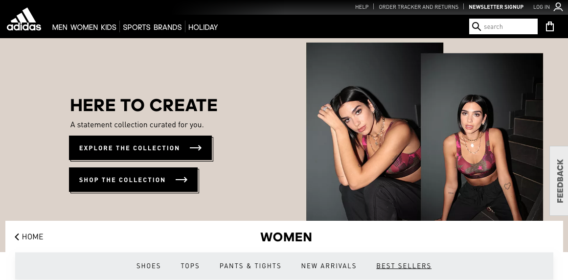 Adidas Website