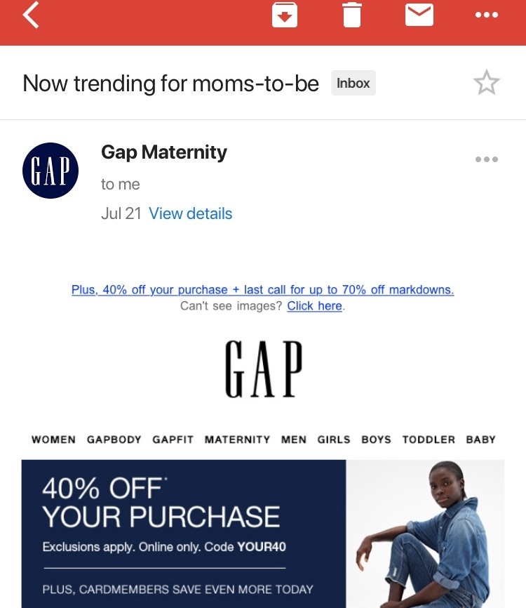 gap email personalization