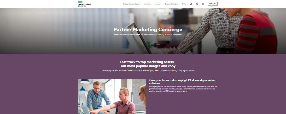 Hewlett Packard Partner Marketing Concierge