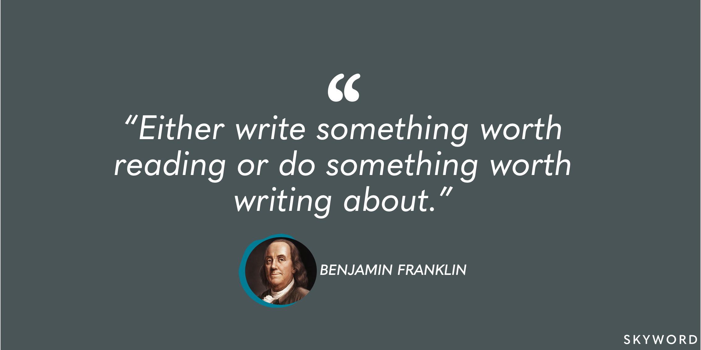 benjamin franklin writing quote