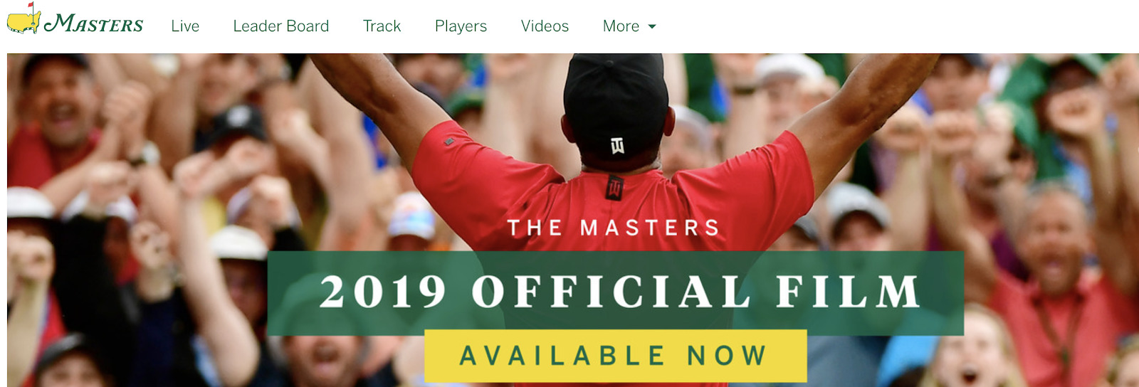 Masters home page